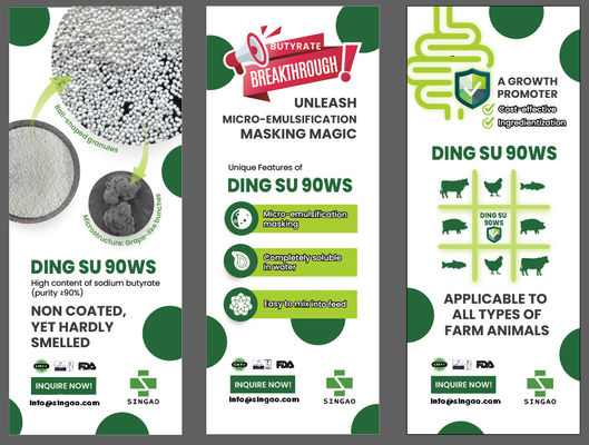 سدیم بوتیرات 90% بدون بو و بدون پوشش برای آبزیان